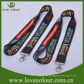 Black lanyards badge holder with custom printing